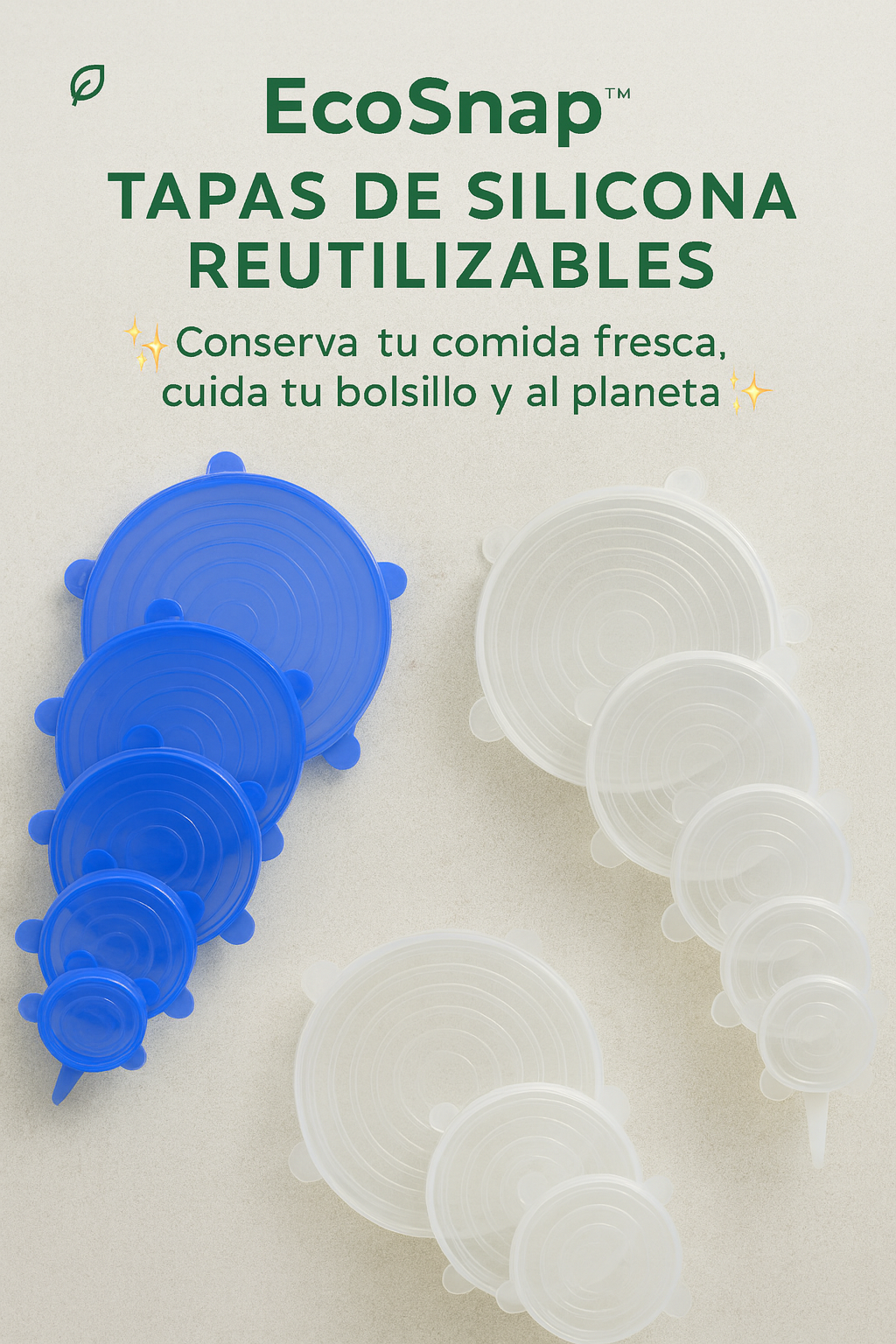 EcoSnap™ - Tapas de silicona