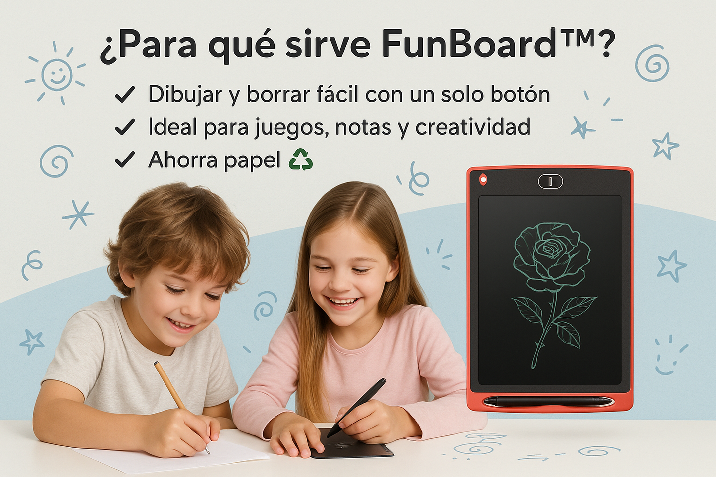 FunBoard™ - Tableta de dibujo para niños